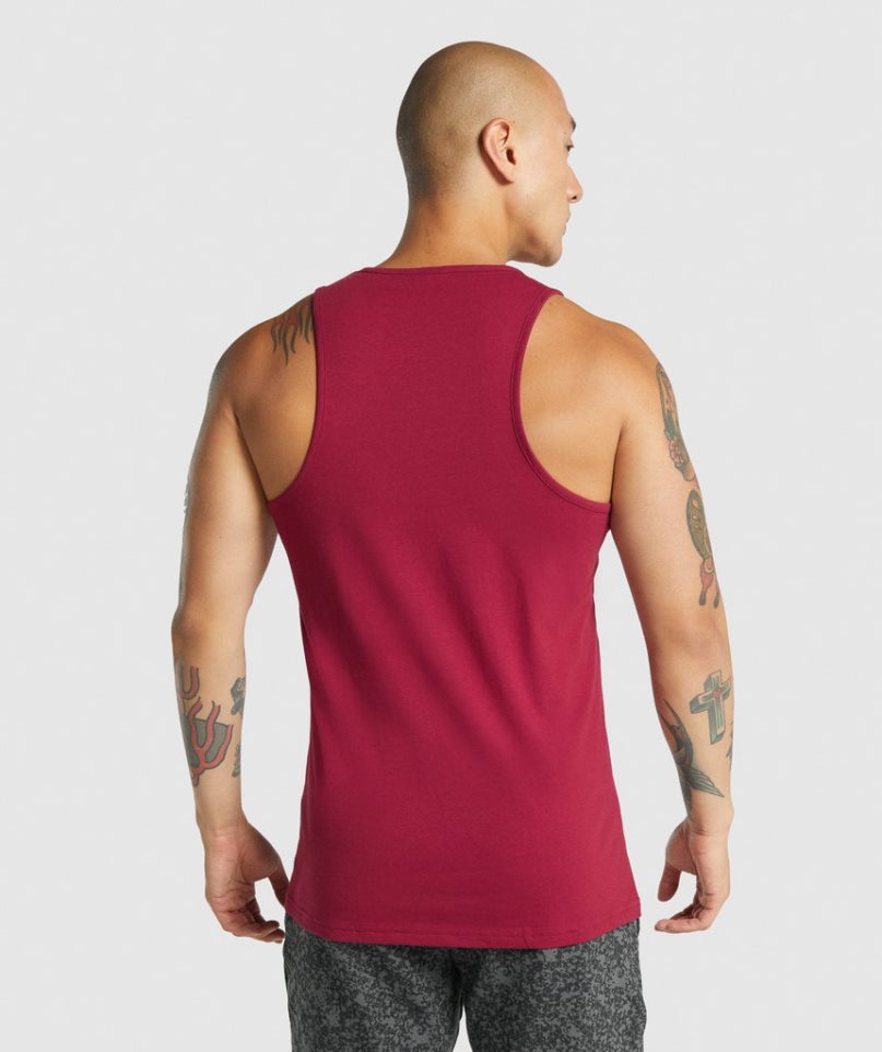 Men's Gymshark Critical 2.0 Tanks Fuchsia | NZ 8AZDGF